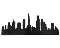 Dekoration Holz 3D LED Skyline Wanddeko Stadtbild Silhouette Wandbild Wandschmuck Deko Idee Wanddekoration