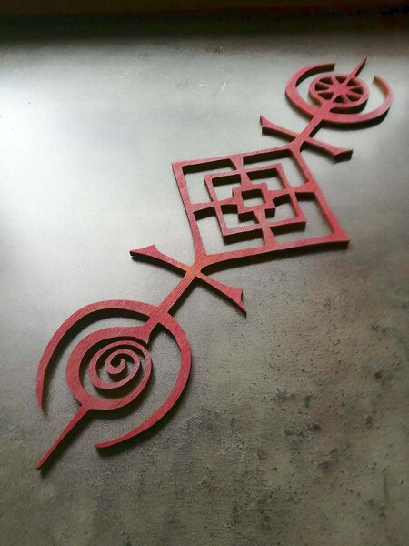 Wanddeko Echt-Holz Sigil of Cosmos Nordisch Wandbild...